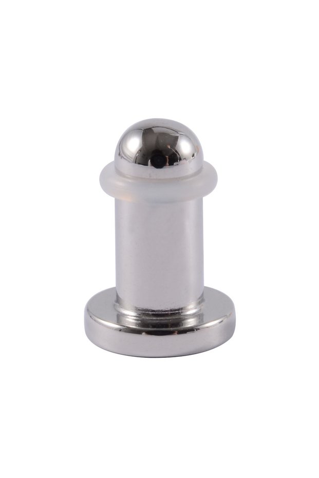 Silver 1PC 5.5MM 1/19pcs 316L Surgical Steel Mirror Face Ear Plugs Ear Gauge with O-Ring Strenghted