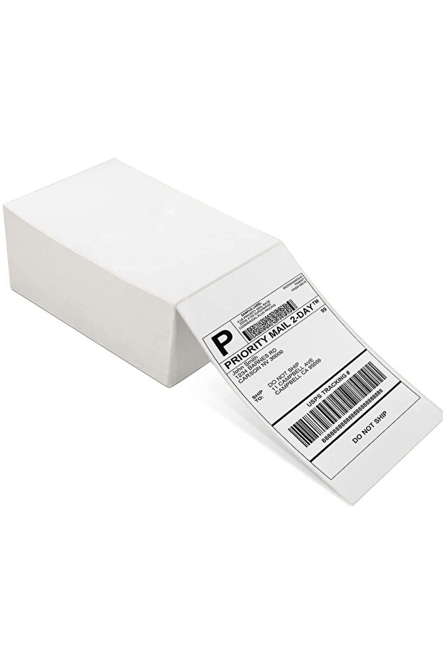 white 4X6CM 4x6 Inch Thermal Shipping Labels Paper Fold Sticker Printer Self-Adhesive Waterproof Oil