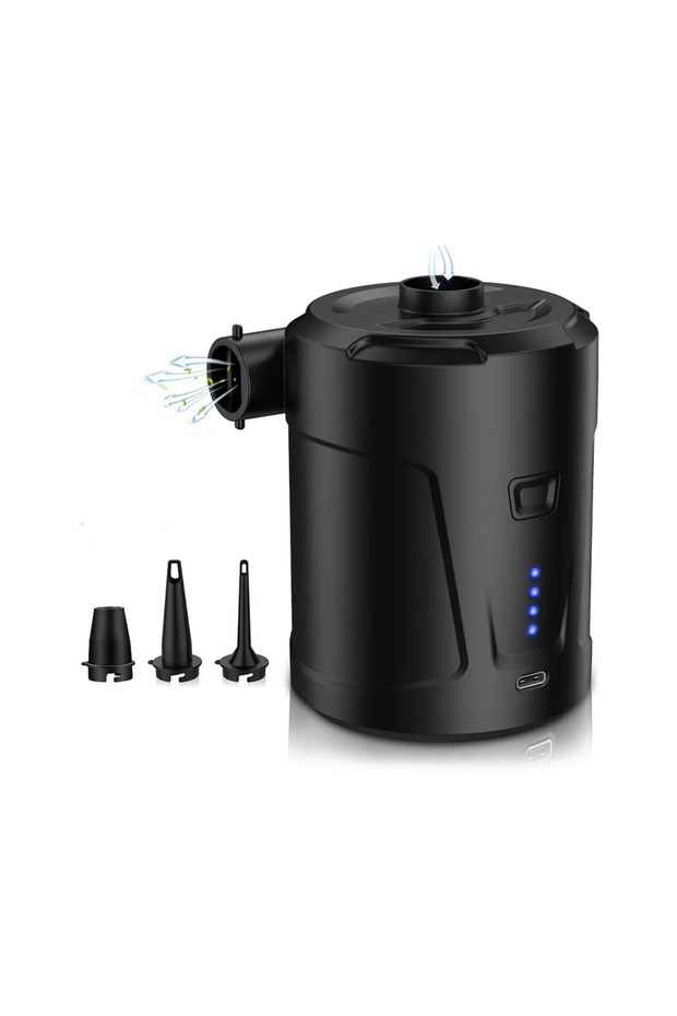 Black 1 Set Outdoor Multifunctional Suction and Inflation Pump Large Capacity 5200mAh, Swimming Circ