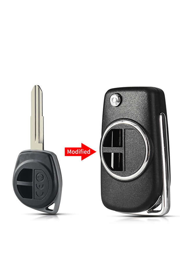 موديل 2 KEYYOU غلاف مفتاح قابل للطي نسخة معدلة لسيارات سوزوكي سويفت وجراند فيتارا وألتو وSX4