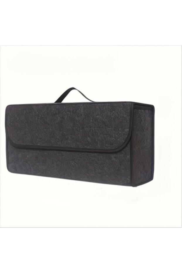 1pc 1-Pack Car Trunk Organizer: Foldable, Ergonomic Handle, for SUVs/Sedans/Trucks, Durable Fabric