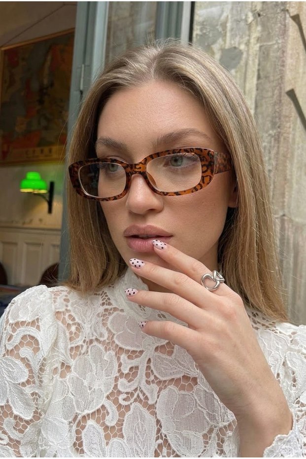 Predatory Blue Block Women's Leopard Frame Glasses with Blue Light Filter