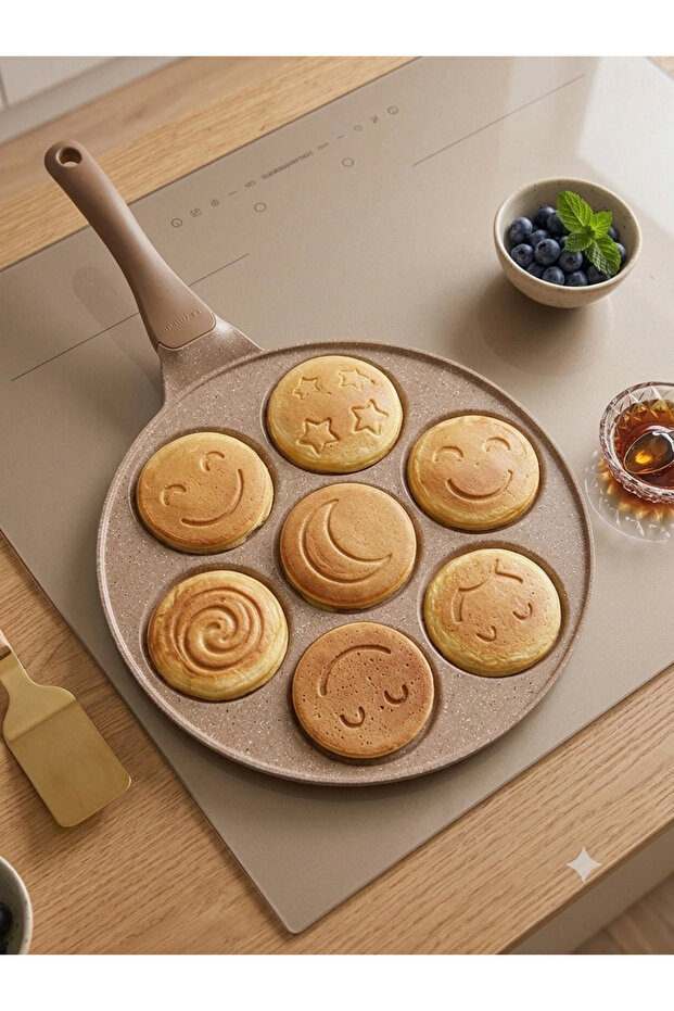 | Pancake Pan | Emoji | Mink | 28cm Granite Pan