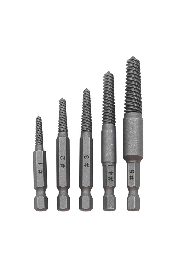 Hexagon handle 5pcs set 5-10pcs Hexagonal Shank Broken Head Screw Extractor Screw Broken Head Screwd