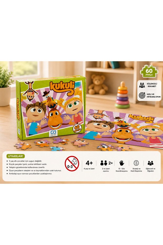 Kukuli̇ 60 Piece Puzzle