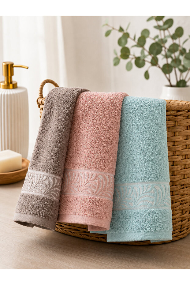 3-Piece Bath Towel Set 70×140 cm Soft & Absorbent & Suitable for Everyday Use