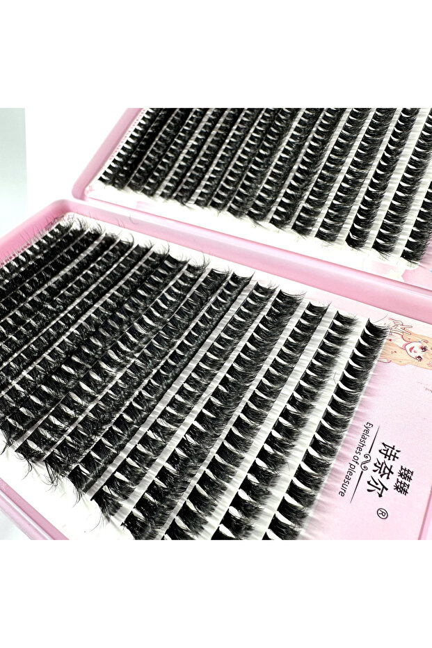 MIX 0.07mm D 32Rows JMS80P New 32 Rows 640 PCs Natural Wispy Cluster DIY Lash Extension High Quality