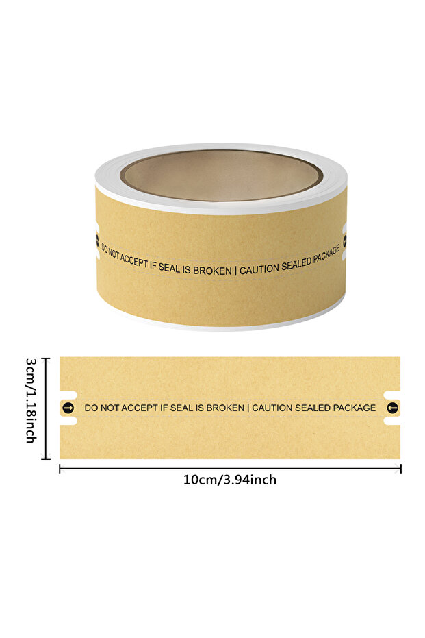 Kraft paper-100pcs 100pcs Tamper-Proof Sealing Stickers Security Labels for Packages Documents,