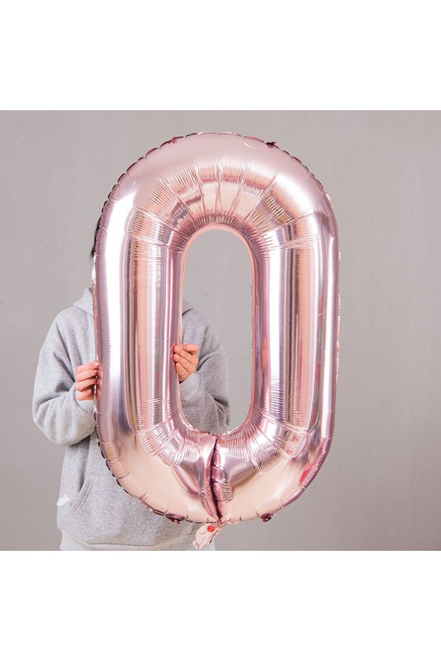 40inch digit 0 1pc Pink Digital Foil Balloon Number 0-9 Helium Balloons Decor Children's Birthday Ba