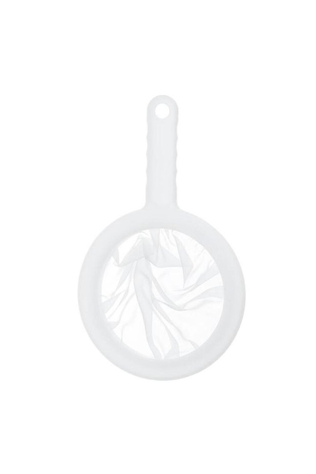 white Kitchen Ultra Fine Mesh Strainer Kitchen Nylon Mesh Filter Spoon For Suitable For Soy Milk Cof