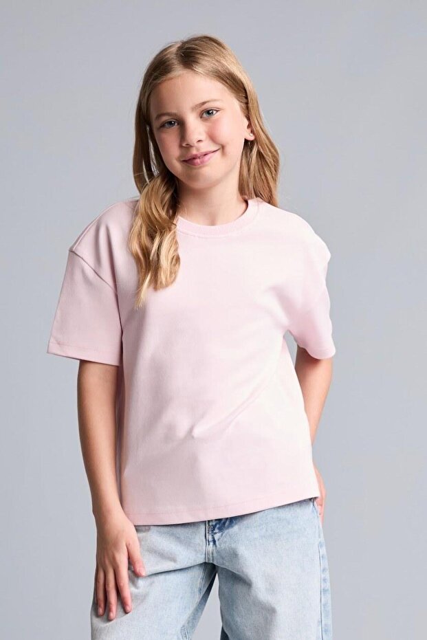 Relax Fit Basic T-Shirt for Girls (26 Au)