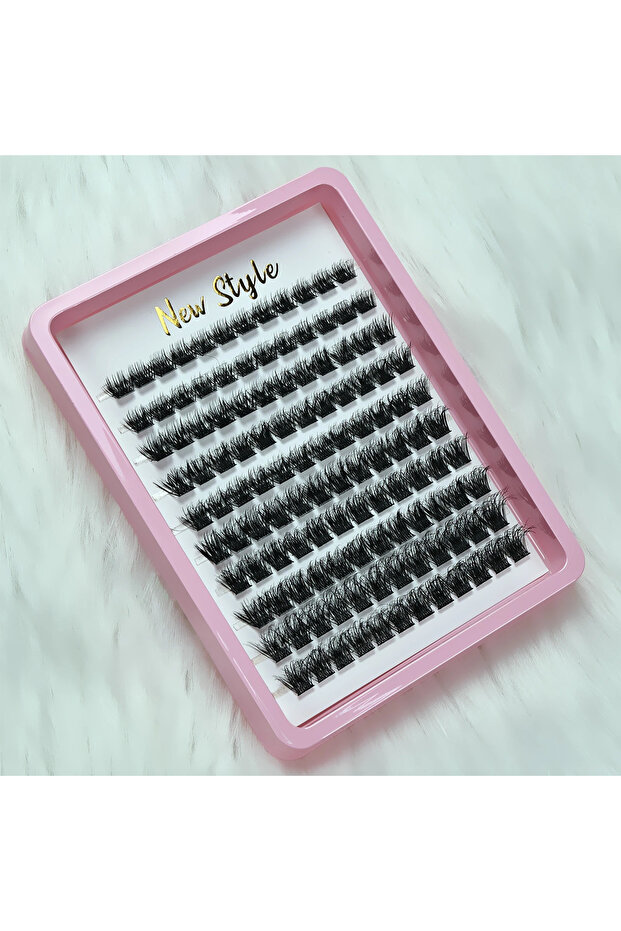 Model2 Lash Clusters D Curl Fluffy Wispy Cluster Lashes 8-16mm DIY Eyelash Extensions Natural Look