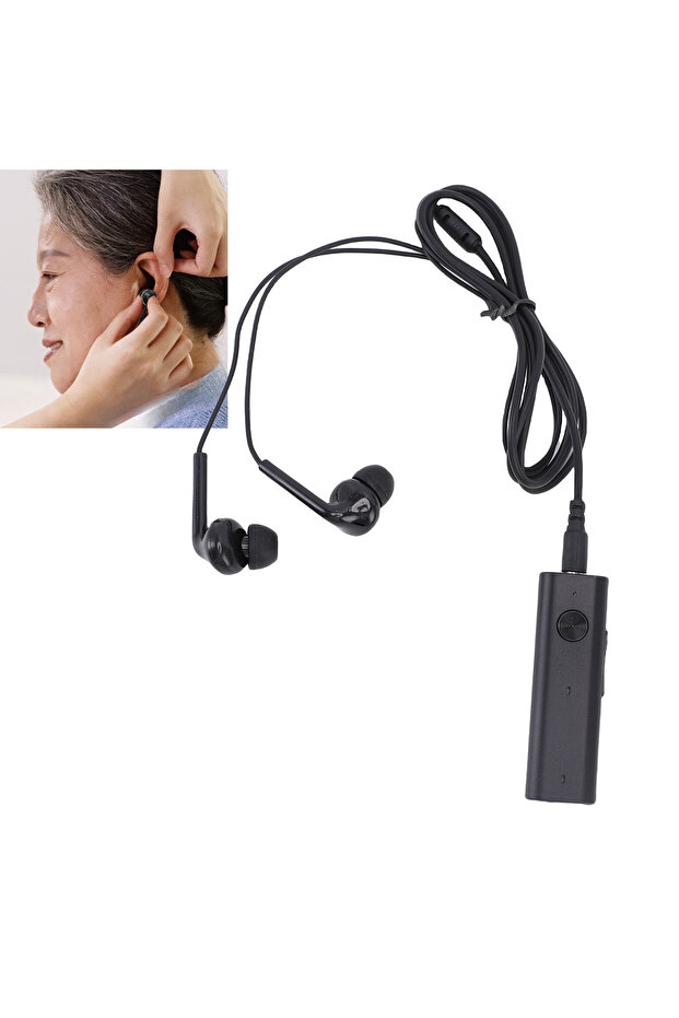 Bundle1 Sound Aid Ear Amplification Device Noise Reduction Rechargeable Adjustable Collar Clamp Ear