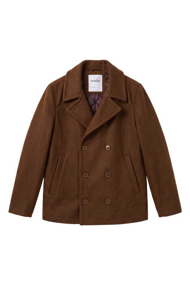Men's Regular Fit Double-Breasted Quilted Premium Imported Cashmere Jacket