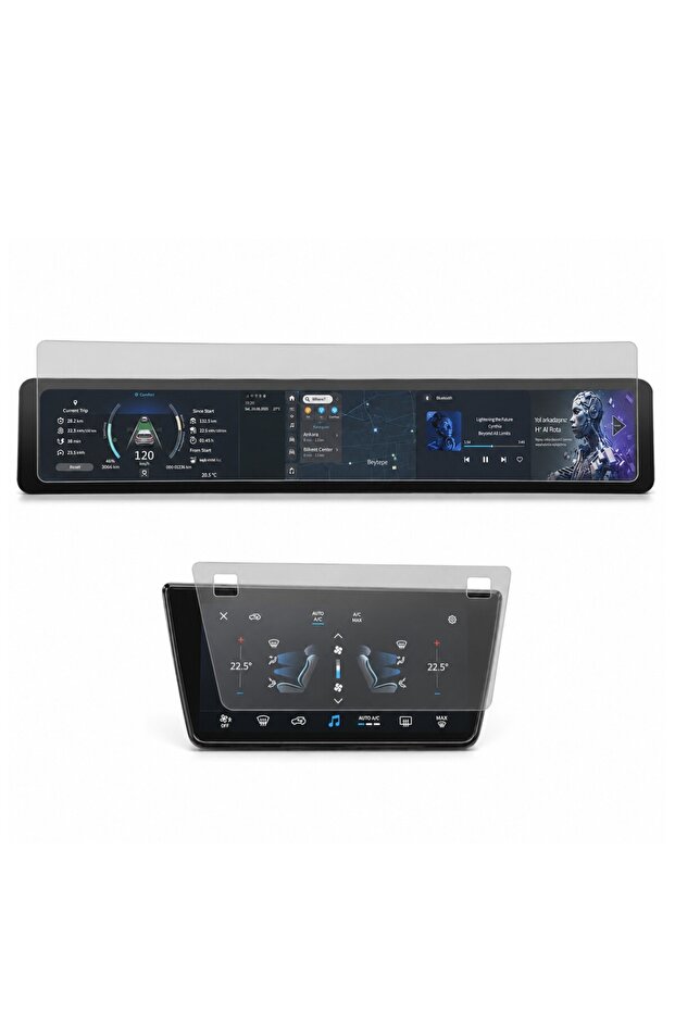 Togg T10F Matte Screen Protector Instrument Information and Control Display