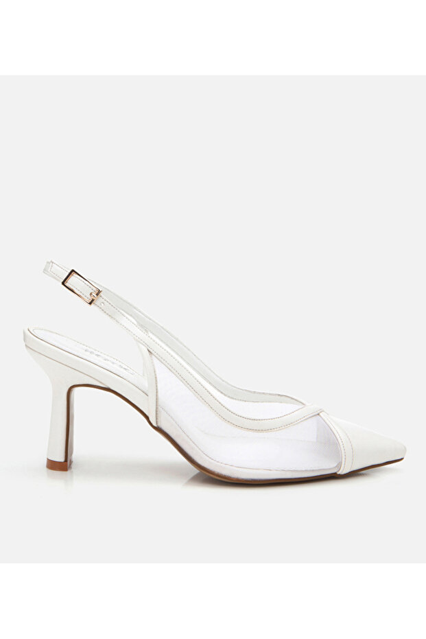 White Women's Mesh Stiletto