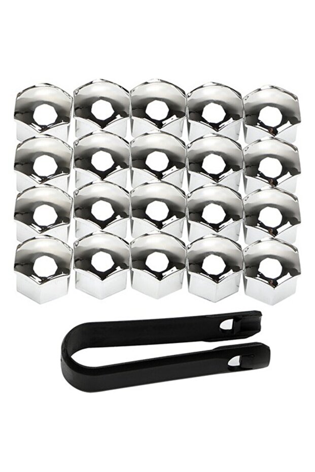 Üniversal Krom Bijon Kapağı 19mm