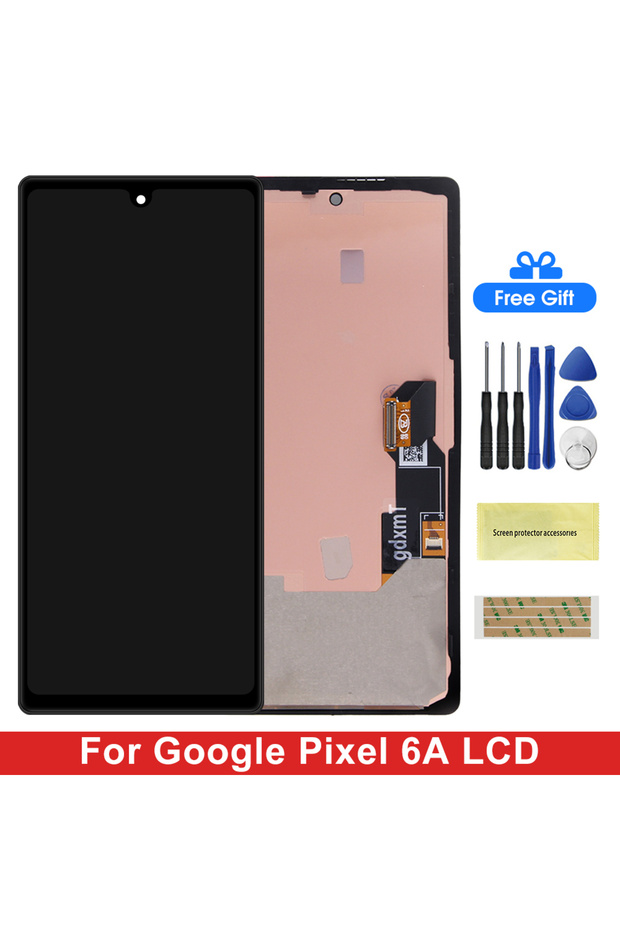 Amoled Black Frame Super AMOLED For Google Pixel 6A Display Screen Assembly for Google Pixel 6a GX7A
