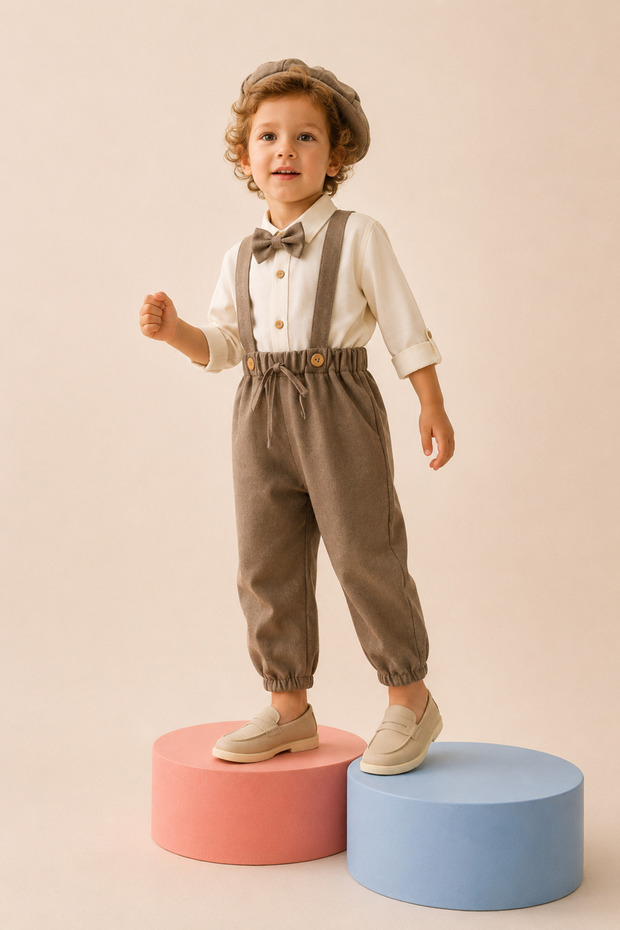 Shirt Pants 2-Piece Salopet Set