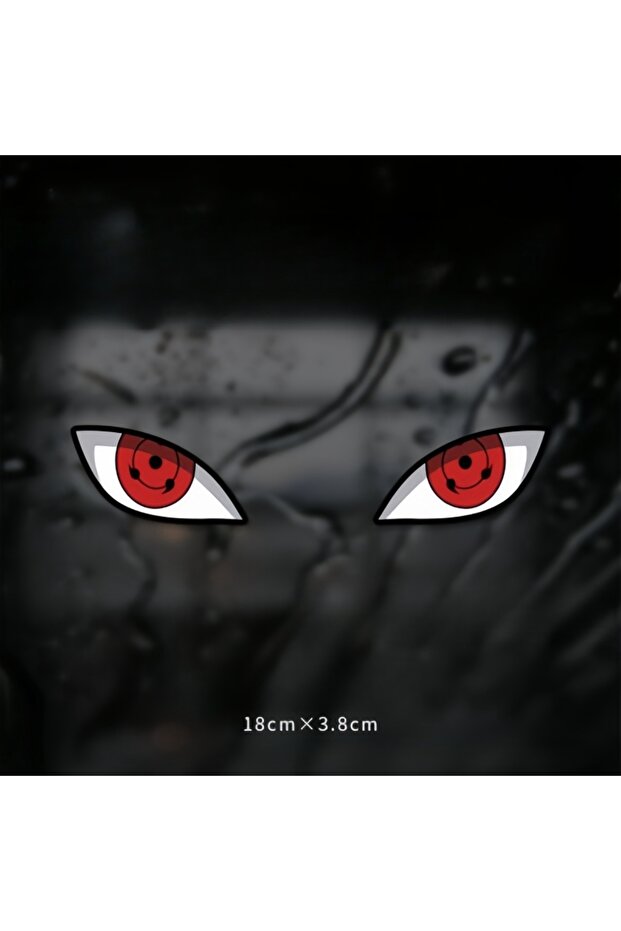 Sha 1PC Devils Eyes Car Sticker Motorcycle Helmet Reflective Decoration Maverick Yadi Personality Cr
