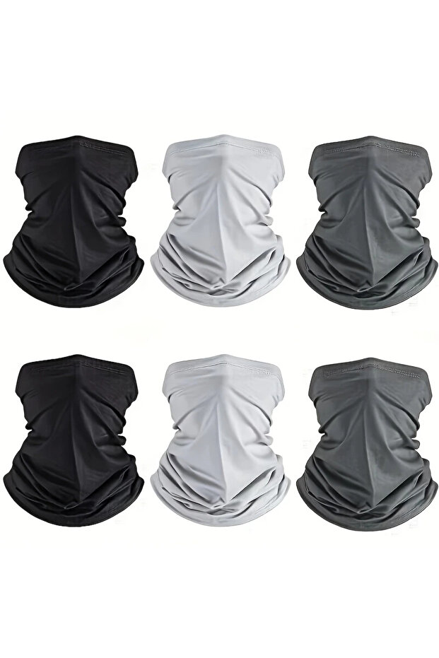 6pcs mix 6pcs Cooling UV Protection Face Masks Breathable Windproof Balaclava for Outdoor Activities