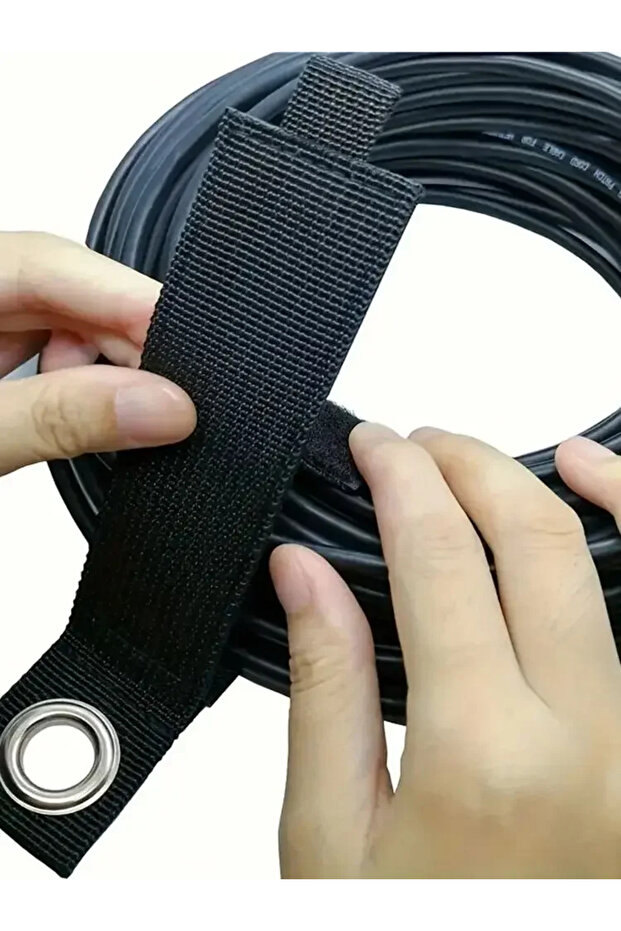 3PCs 3/10 Piece Storage Straps Extension Cord Storage Organiser, Car Park Wall Strap and Garden Hose