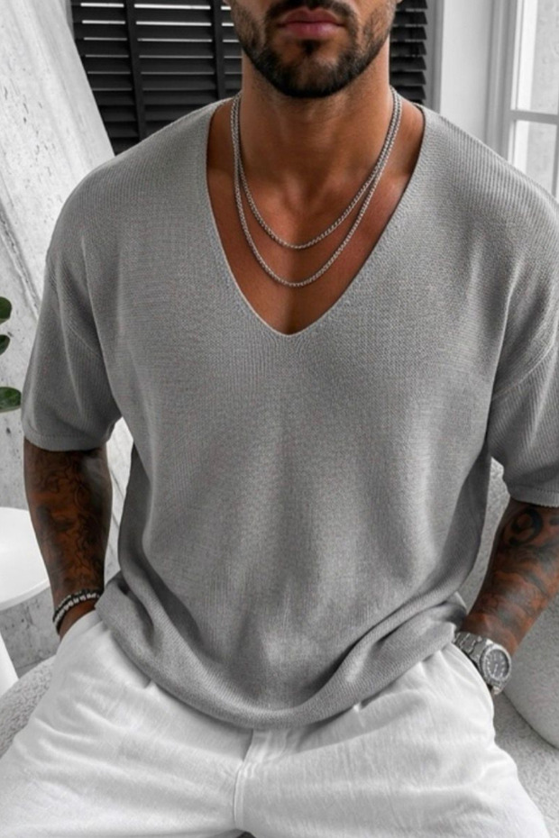 Men's T-Shirt Oversized Knitwear /