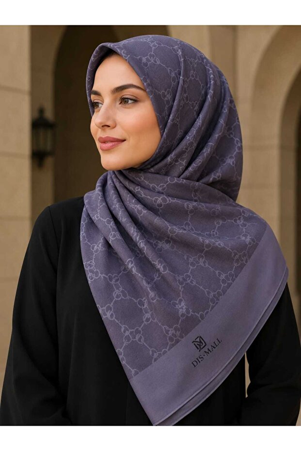 Women's Cocoon Patterned Shawl Cotton Soft Textured Hijab Shawl