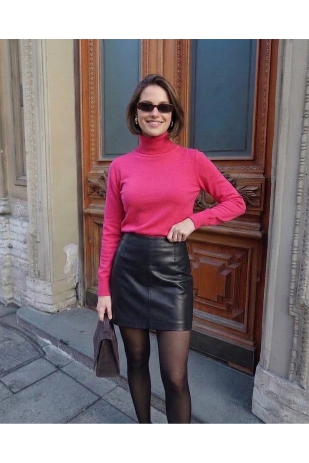 Plain Fishing Collar Basic Sweater