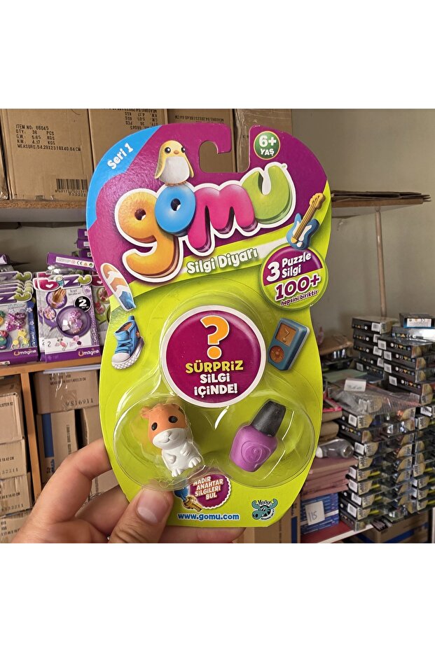 Pack of 3 Samatlı Toy - Gomu Eraser and Puzzle Eraser, Surprise Eraser +6