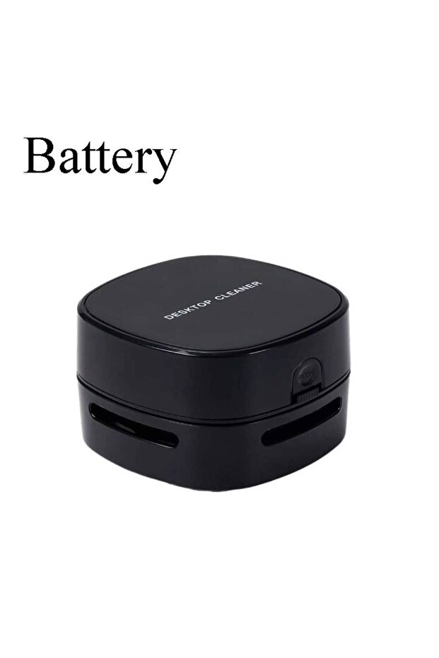 Battery-Black Handheld Mini Desktop Vacuum Desktop Cleaner Cleaning Energy Saving 360 Degree Rotat