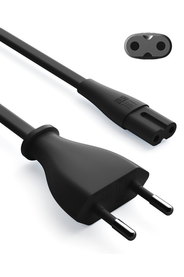 EU PLUG AC Power cord 2-prong EU USA Power Cable Figure 8 IEC 320-C7 Power Cord for TV,Laptop,Printe