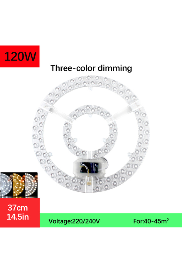 120W Tricolor Light Led Panel Ceiling Light 48W 96W 120W Panel Led Round Replacement Module AC220V-2