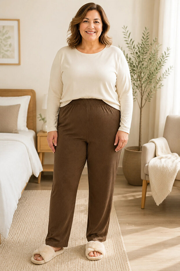 Ribbed Oversize Stretchy Camisole Seasonal Sleepwear Bottoms