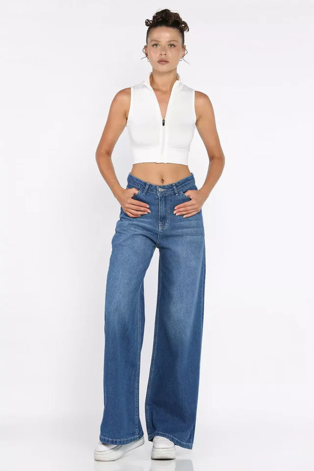 Women's Palazzo Jean Denim Pants