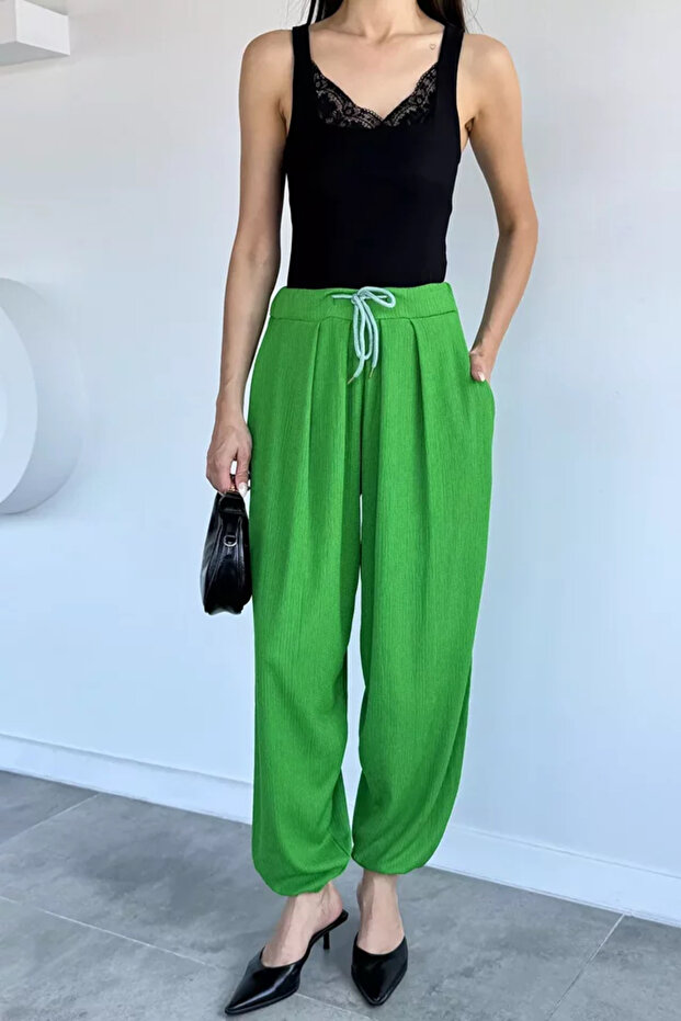 Elastic Waist Shalwar Trousers