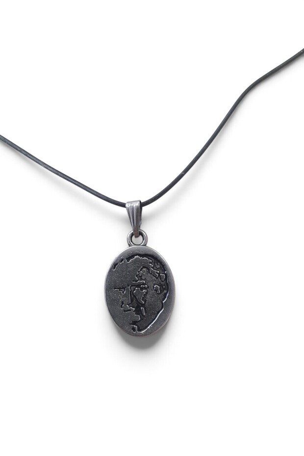 Ataturk Figured Tasseled Rope Necklace 130692