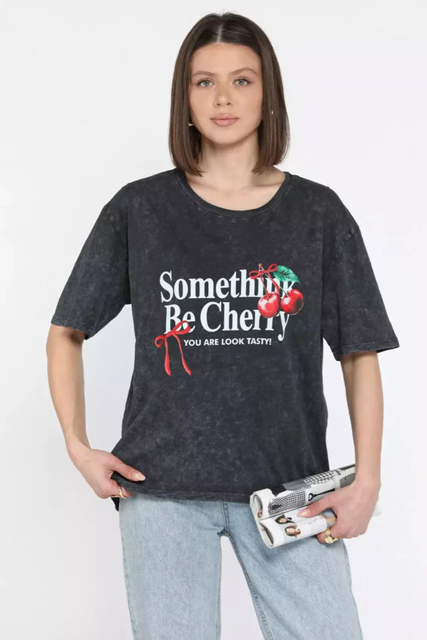 Women's Crew Neck Printed T-Shirt