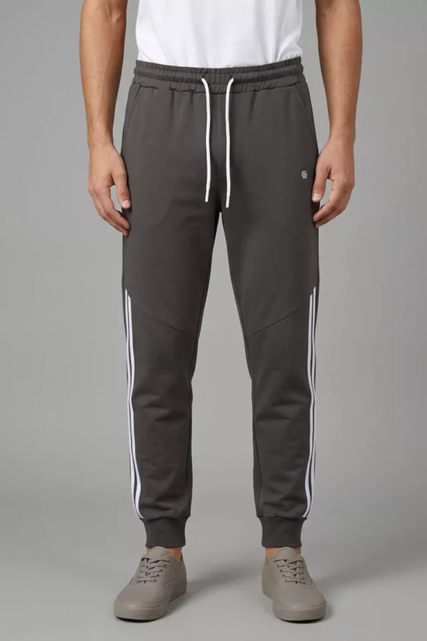 Men's Ribbed Striped Sweatpants