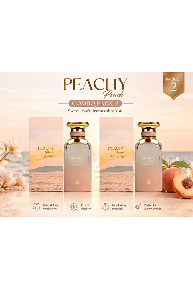 Peachy Peach Eau de Parfum Combo Pack of 2 – 100ml Each