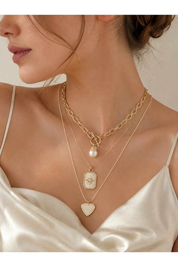 Gemici Locked Women's Necklace Set