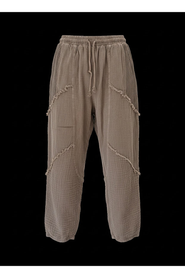 Pants with Fishnet Detail