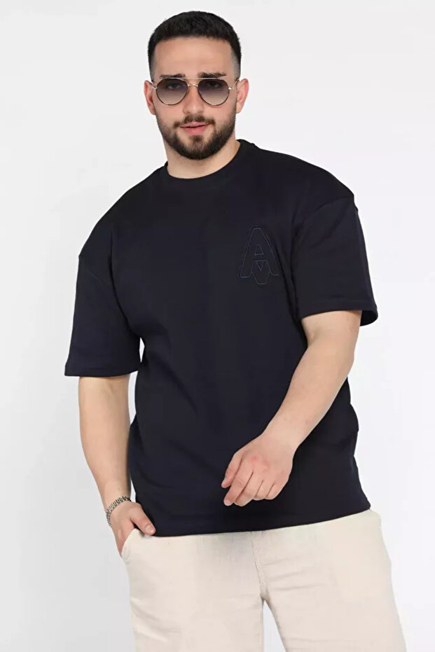 Crew Neck Embroidered Men's T-Shirt