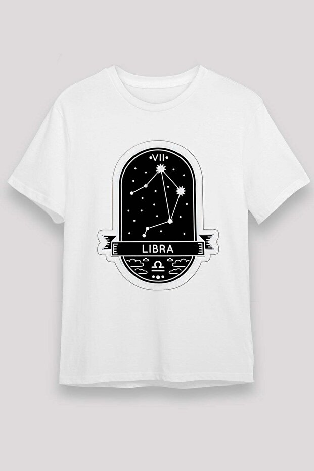 Libra Zodiac Constellation Printed T-Shirt