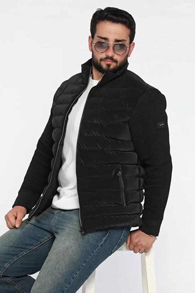 Men's Zippered Lined Coat