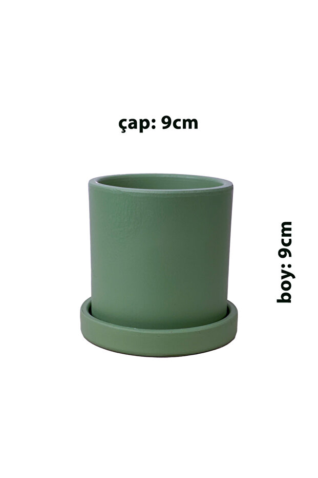 El Yapımı Toprak Saksı Ruby - 9 cm