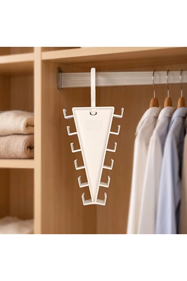 Magic Hanger Triangle Design Hooked Inside-Cabinet Space-Saving Multi-Clothing Hanger Organizer 1 Piece
