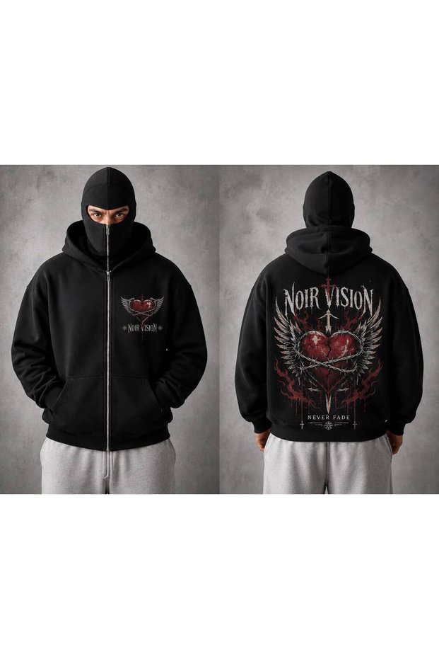 Style Vers Balaclava Full Zip Hooded Mask Hooded