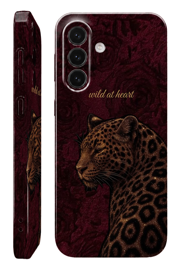 Samsung A17 Wild of Heart Protect Slim Glossy Full Covering Print Phone Case with Camera Protection