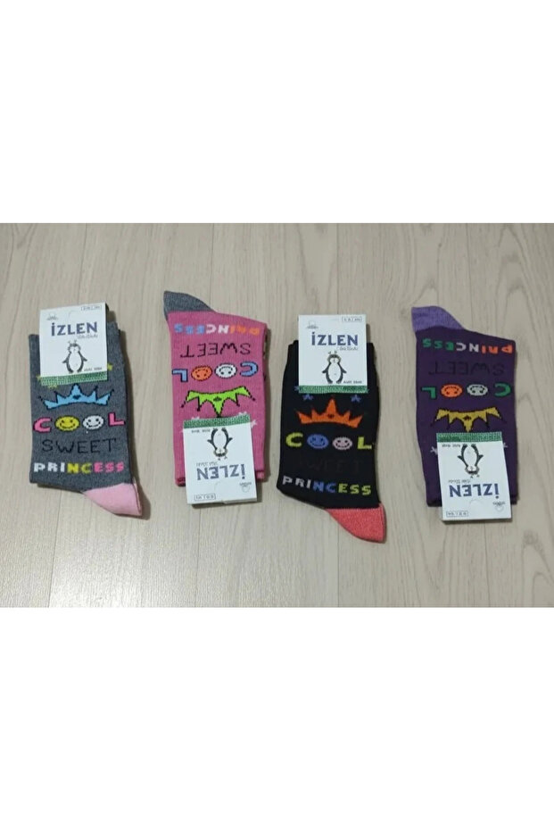 7-8 Years Old Girls' Seasonal Long Socks 12 Pack
